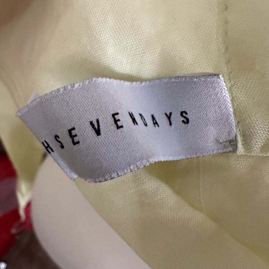Ohsevendays Wednesday Puff Sleeve Linen Wrap Blouse — image 4 of 6